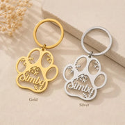 Paw Print Keychain