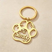 Paw Print Keychain