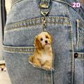Flat Custom Pet Avatar Photo Keychain, Full-Body Pet Photo Customization, Personalized Pets, Custom Acrylic Accessories