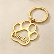 Paw Print Keychain