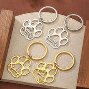 Paw Print Keychain