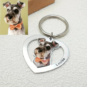 Heart Photo Keychain