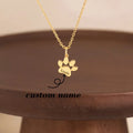 Custom Name Necklace Personalized Paw Necklace Chain Stainless Steel Lovely Cat Dog Paw Pet Necklace Jewelry Gifts for Women
