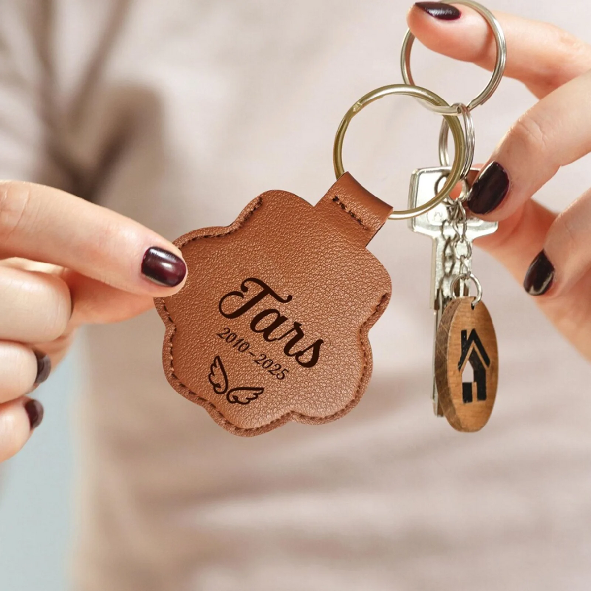 Personalized Pet Fur Memorial Keychain Dog Cat Hair Keepsake Holder Engraved Pet Loss Gift Pet Hair Capsule Keyring Keepsake