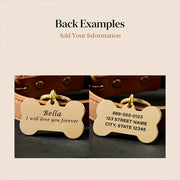 Photo & Name Bone Collar Tag & Keychain