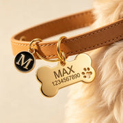 Engraved name & number bone tag