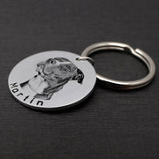 Round Collar Photo Tag