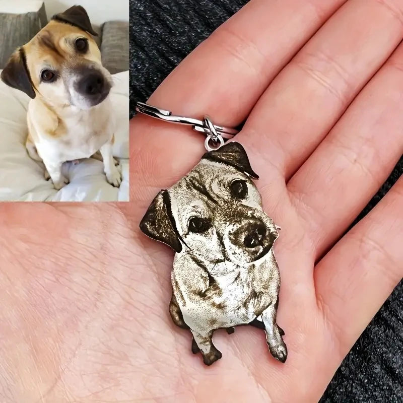 Portrait Engraved Keychain