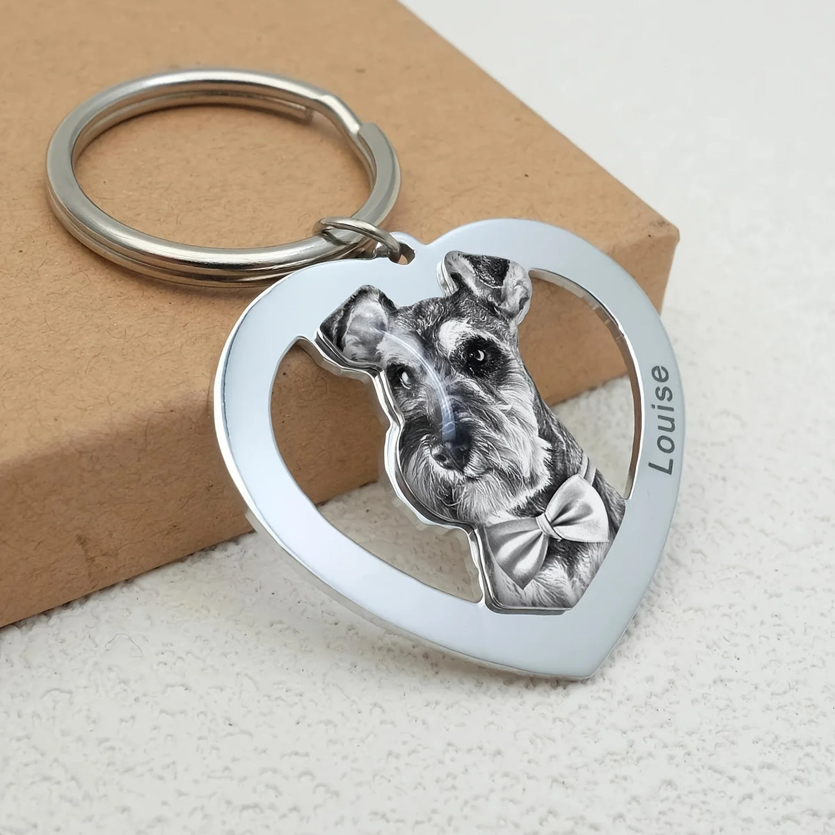 Heart Photo Keychain