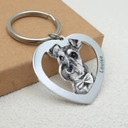 Heart Photo Keychain