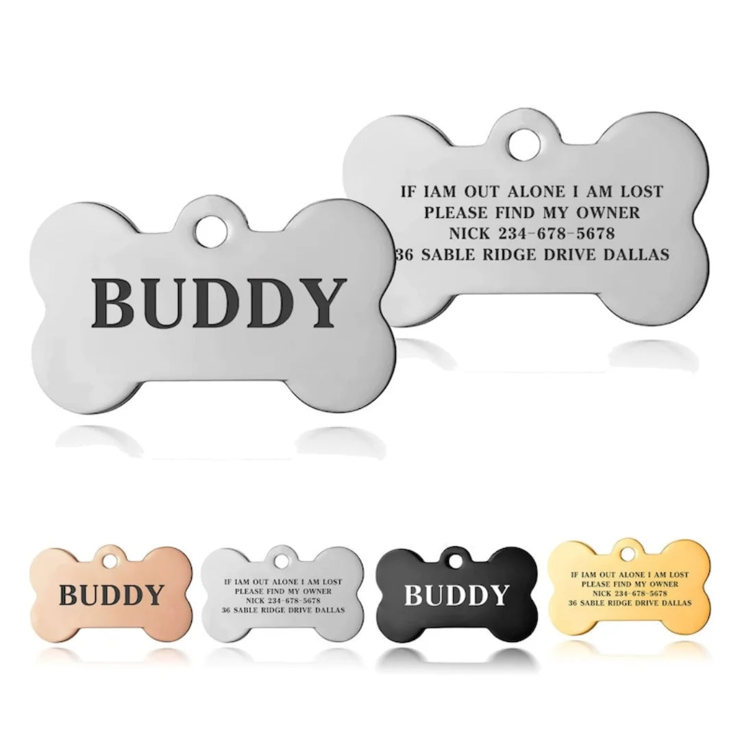 Engraved Bone Tag