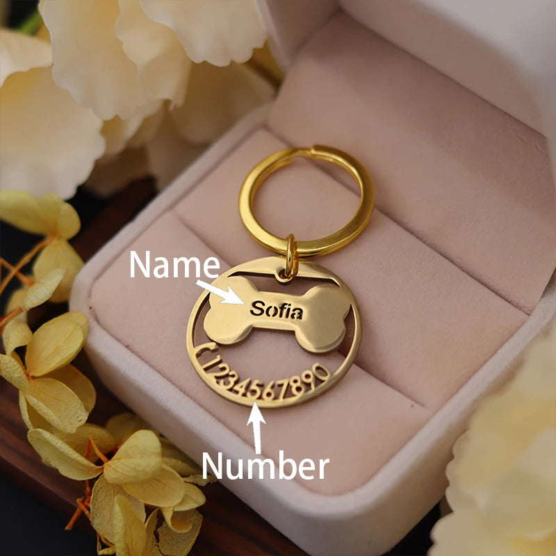 Round ID Tag & Keychain