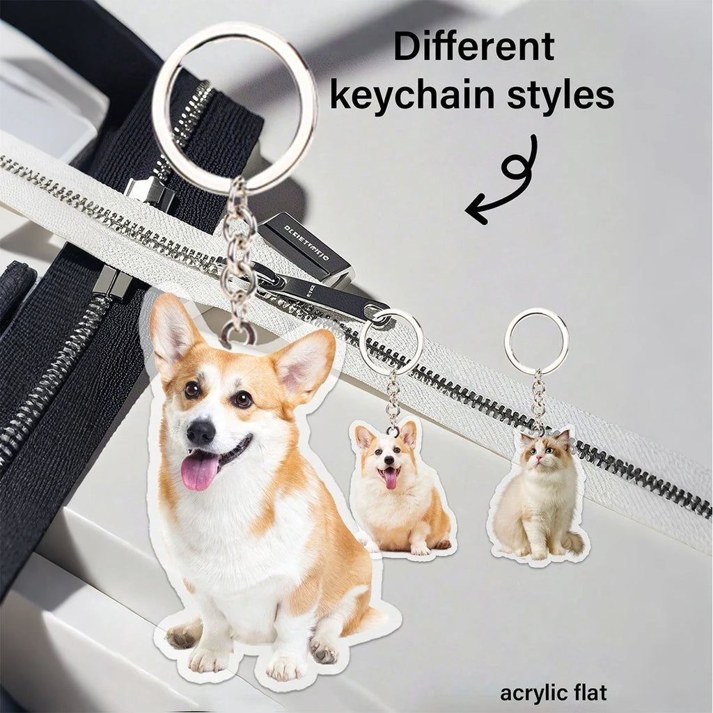 Custom Personalized Acrylic Keychain For Women Backpack Pendant,  Couples, Friends, Pets,  Photos, Commemorative Collectible