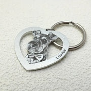 Heart Photo Keychain