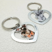 Heart Photo Keychain