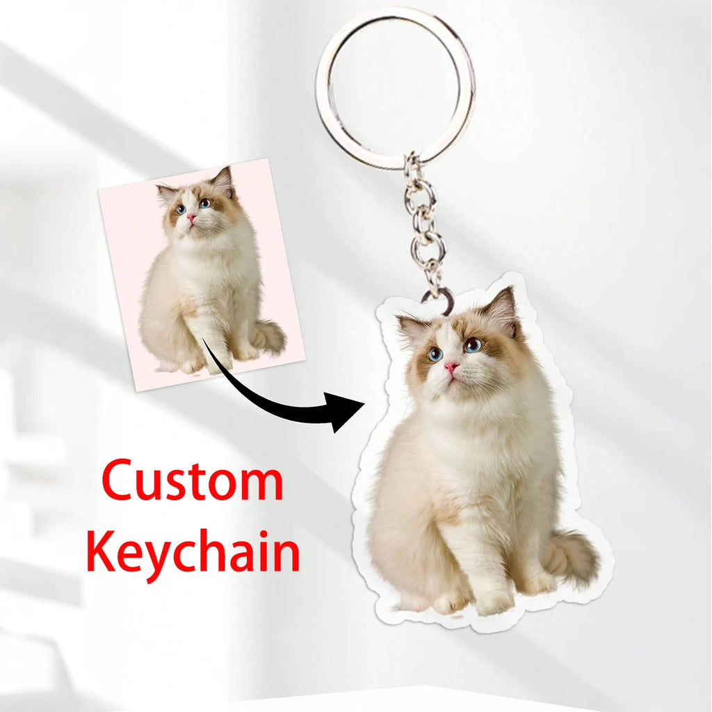 Custom Personalized Acrylic Keychain For Women Backpack Pendant,  Couples, Friends, Pets,  Photos, Commemorative Collectible