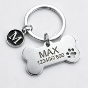 Engraved name & number bone tag